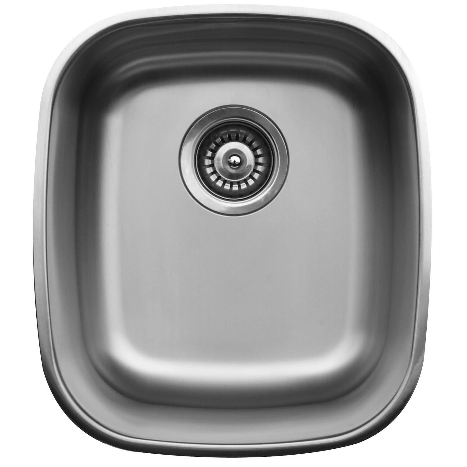 Compact Stainless Steel Undermount Bar Sink with Satin Finish
