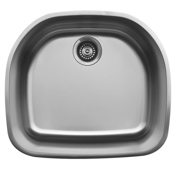 Karran Usa U-2321 U Series 22-5/8" Undermount Single Basin Stainless Steel Kitchen Sink -