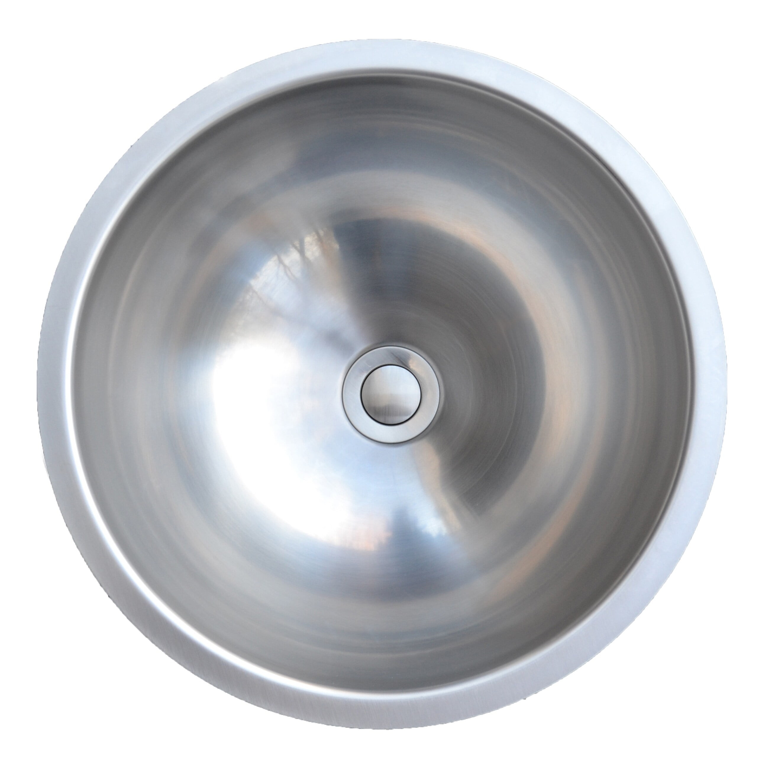 14.5" Circular Stainless Steel Undermount Bathroom Sink