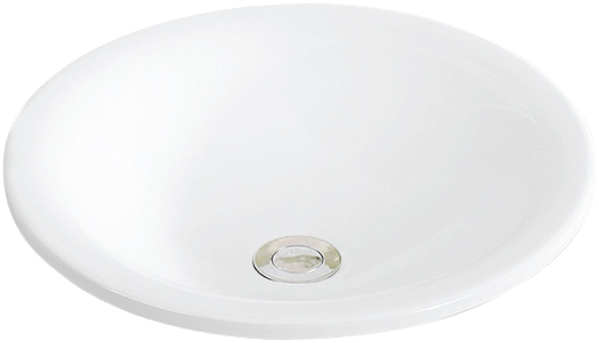 Valera White 18" Round Ceramic Bathroom Sink