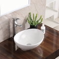 thumbnail image 1 of Karran Usa Vc-302 Valera 15-1/2" Oval Vitreous China Vessel Bathroom Sink - White, 1 of 5