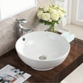 thumbnail image 1 of Karran Usa Vc-410 Valera 16-5/8" Circular Vitreous China Vessel Bathroom Sink - White, 1 of 5