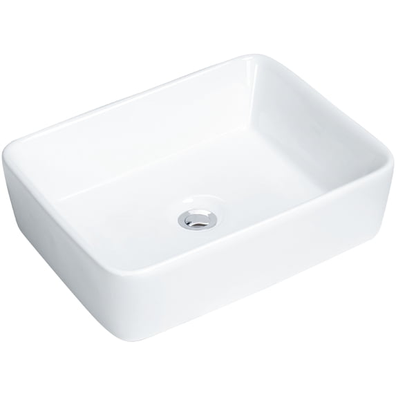 Karran Usa VC-501-WH Valera 18-3/4" Rectangular Vitreous China Vessel Bathroom Sink -