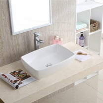 Karran Usa Vc-502 Valera 19" Rectangular Vitreous China Vessel Bathroom Sink - White