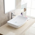 thumbnail image 1 of Karran Usa Vc-504 Valera 24" Rectangular Vitreous China Vessel Bathroom Sink - White, 1 of 5