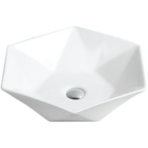 Karran Usa Vc-601 Valera 18-3/4" Hexagonal Vitreous China Vessel Bathroom Sink - White