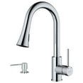 thumbnail image 1 of Karran Weybridge Single-Handle Pull-Down Sprayer Kitchen Faucet with Matching Soap Dispenser in Chrome, 1 of 8