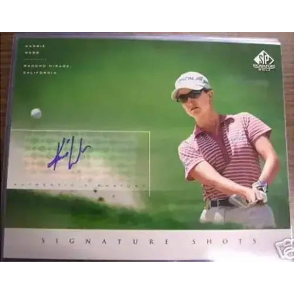 Karrie Webb certified autograph 2004 SP Signature Golf 8x10 LPGA photo card