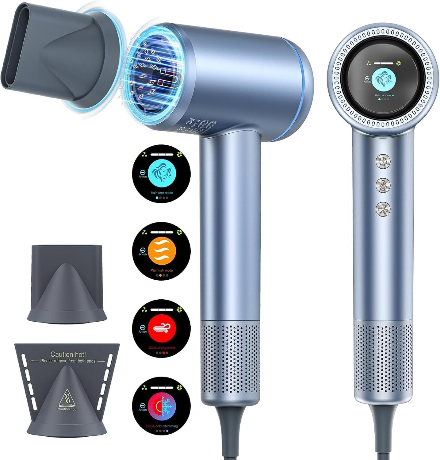 Karrong 150000 RPM Hair Dryer,Professional Ionic Blow Dryer for Hair