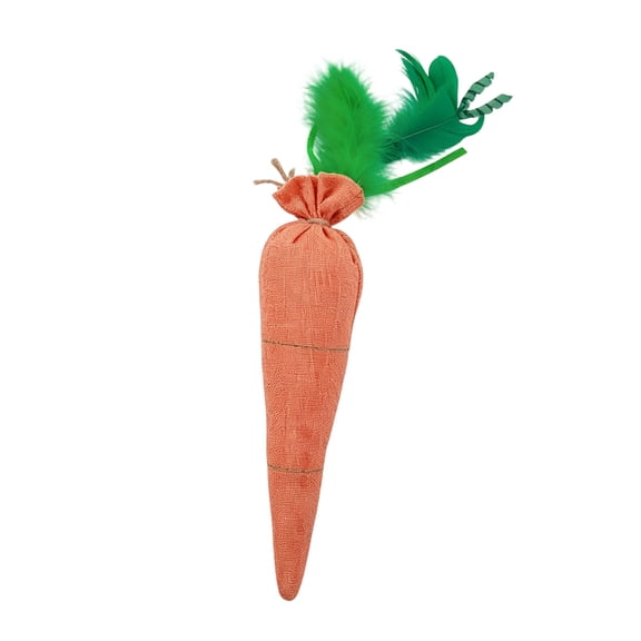 Karrot Carrot Shaped Cat Toy Infused With Natural Interactive Kick Chew Toy For Adult Cats