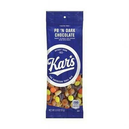 Kars 2 oz Peanut Butter & Dark Chocolate Trail Bagged Mix - Pack of 12