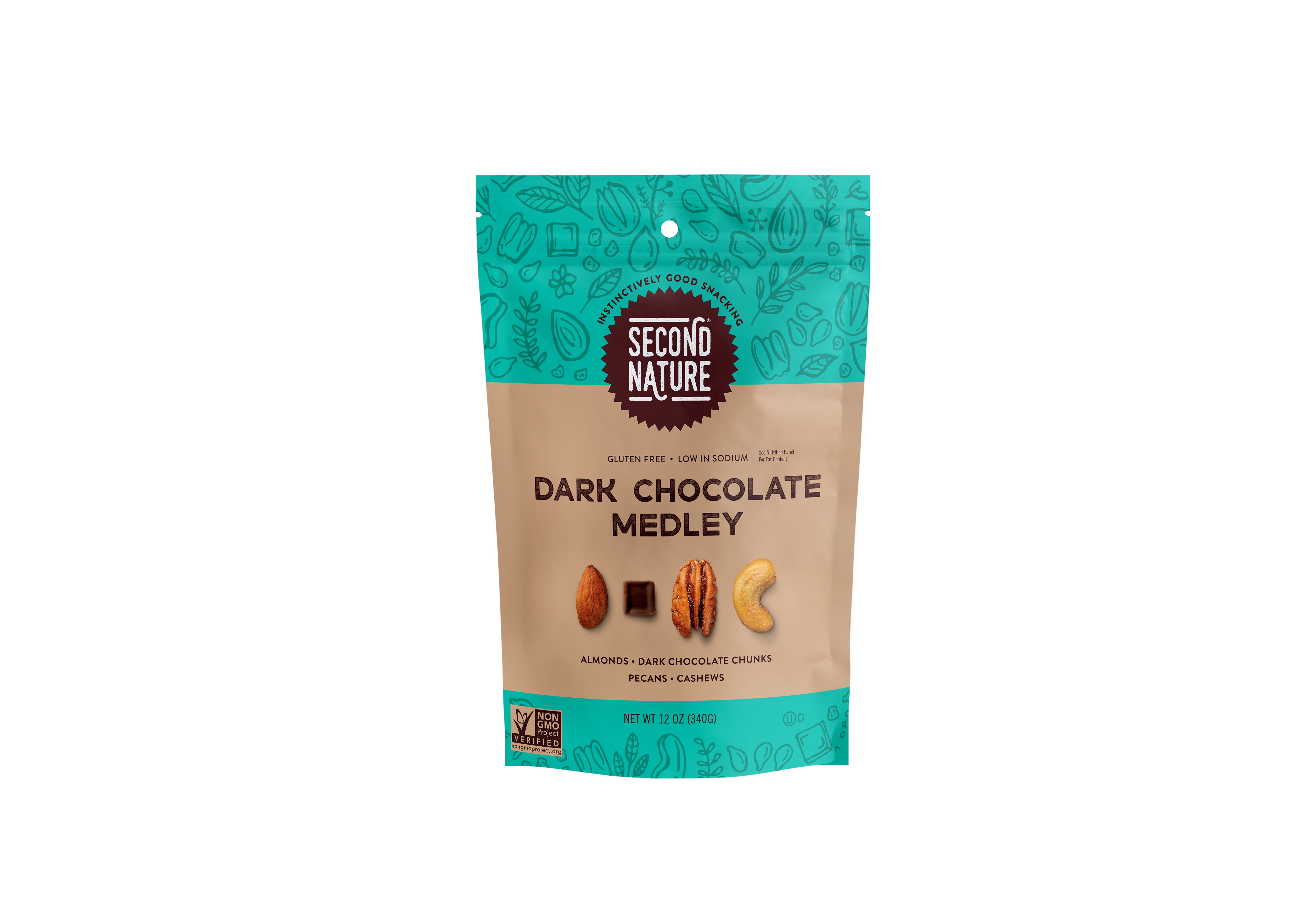 Kars Nuts Second Nature Dark Chocolate Medley with Cashews 12oz