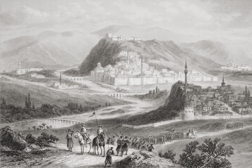 Kars Turkey From A 19Th Century Print From The Age We Live In A History Of The Nineteenth Century Canvas Art - Ken Welsh Design Pics (36 x 24)