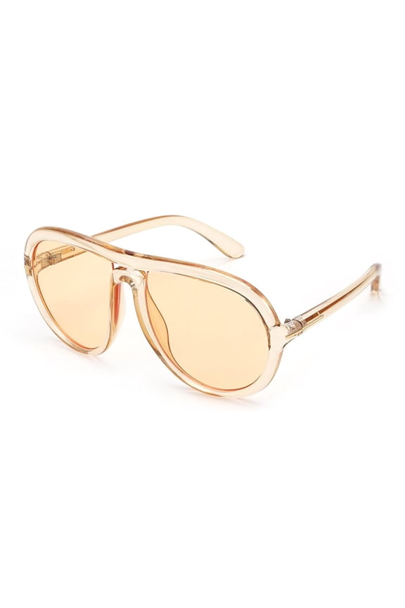 Oversized Vintage Aviator Sunglasses for Men Women Retro 70s Style UV Protection Sun Glasses K7132