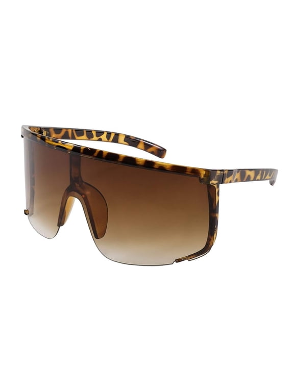 Vision Shield Sunglasses for Men Women Oversized Neon 80s 90s Visor Shades Sports Style Outdoor Cycling Ski K5030