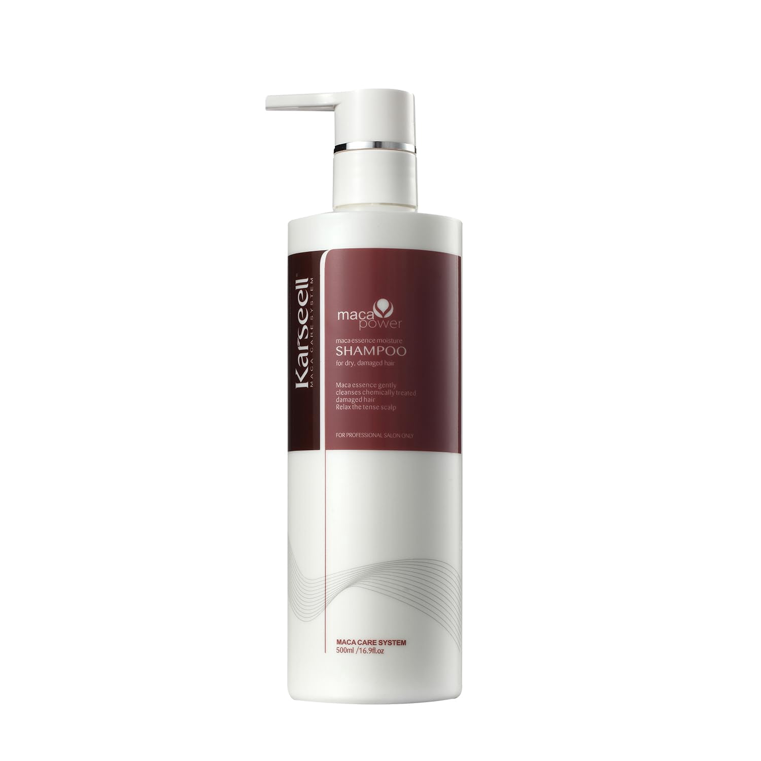 Karseell Argan Oil Shampoo Herbal Extract Moisturizing Deep Repair Smooth Shampoo for Dry and Damaged Hair 16.9Oz 500ml