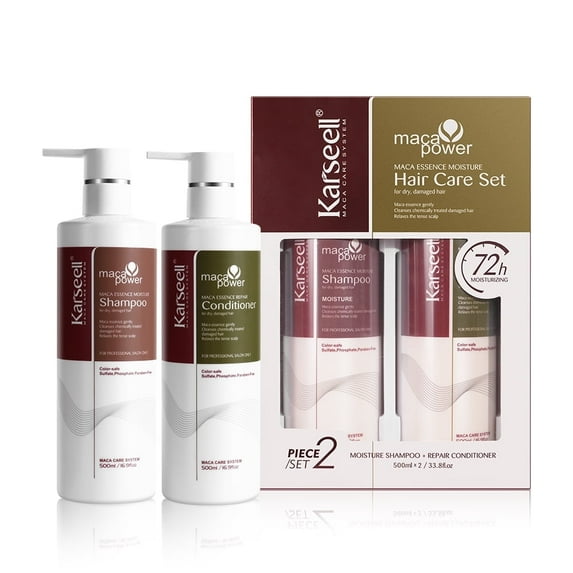 Karseell Collagen Hair Treatment Repair Conditioning, Shampoo and Conditioner Set for Dry Damaged Hair All Hair Types 16.9floz + 16.9floz