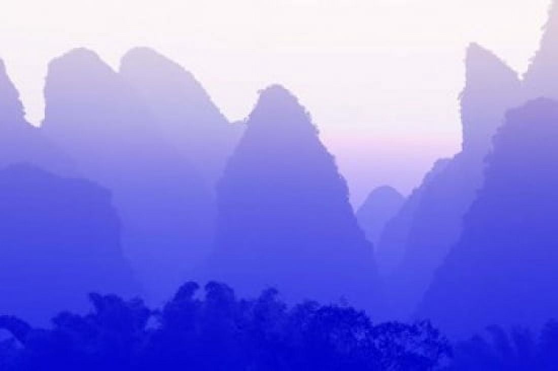 Karst formations along the Yulong River China Canvas Art - Adam Jones DanitaDelimont (35 x 23)