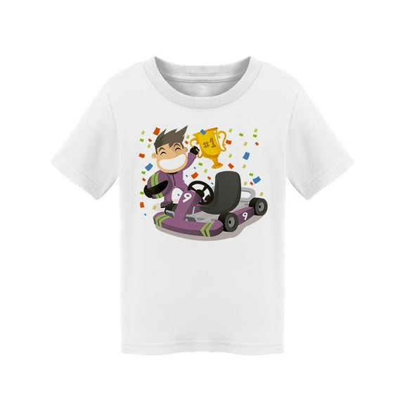 Kart Racer In First Place T-Shirt Toddler -Image by Shutterstock,  3 Toddler