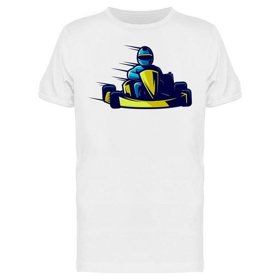 Kart Racing Graphic T-Shirt Men -Image by Shutterstock, Male 3X-Large