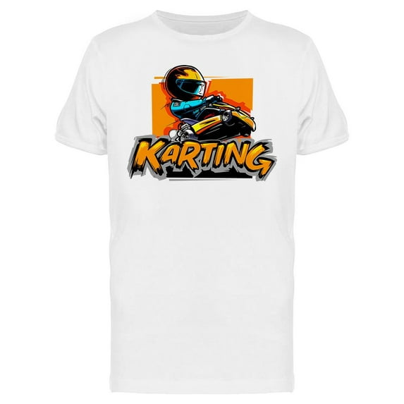 Karting Go Kart Racer T-Shirt Men -Image by Shutterstock, Male x-Large