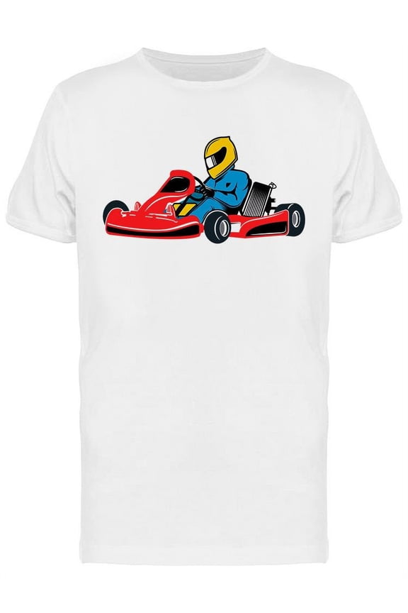 Karting Racer T-Shirt Men -Image by Shutterstock, Male Small