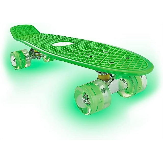 Kartium 22 Inch Mini Cruiser Skateboard, Durable Plastic, Ideal for