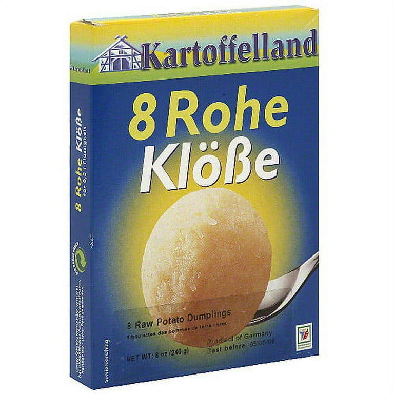 Kartoffelland 12 Halb and Halb Delicious German Potato Dumplings Knodel Mix  11 Ounces (Pack of 4) with 4 Pieces Intfeast Mints- Easy to Prepare and  Delicious Potato Dumpling Mix