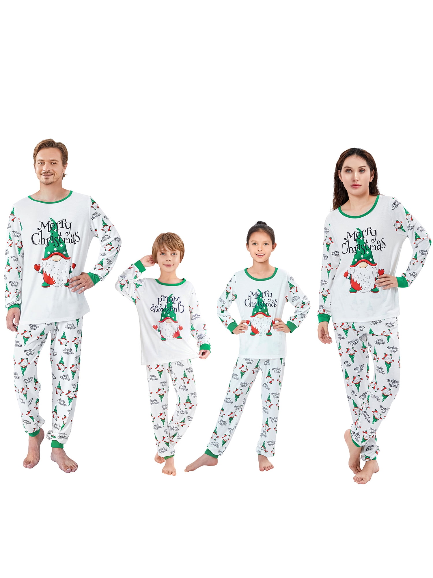 Karuedoo Christmas Family Matching Pajamas Set Adult Kids Baby Gnomes ...