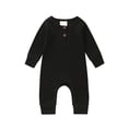 thumbnail image 1 of Karuedoo Newborn Baby Boy Girl Knitted Romper Jumpsuit Solid Long Sleeve Legging Bodysuit Playsuit Clothes, 1 of 6