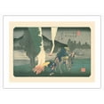 thumbnail image 1 of Karuisawa-shuku Station - from Sixty-nine Stations of Kiso Road - Vintage Japanese Ukiyo-e Woodblock Print by Hiroshige, Eisen c.1800s - Bamboo Fine Art 290gsm Paper Print (Unframed) 18x24in, 1 of 4