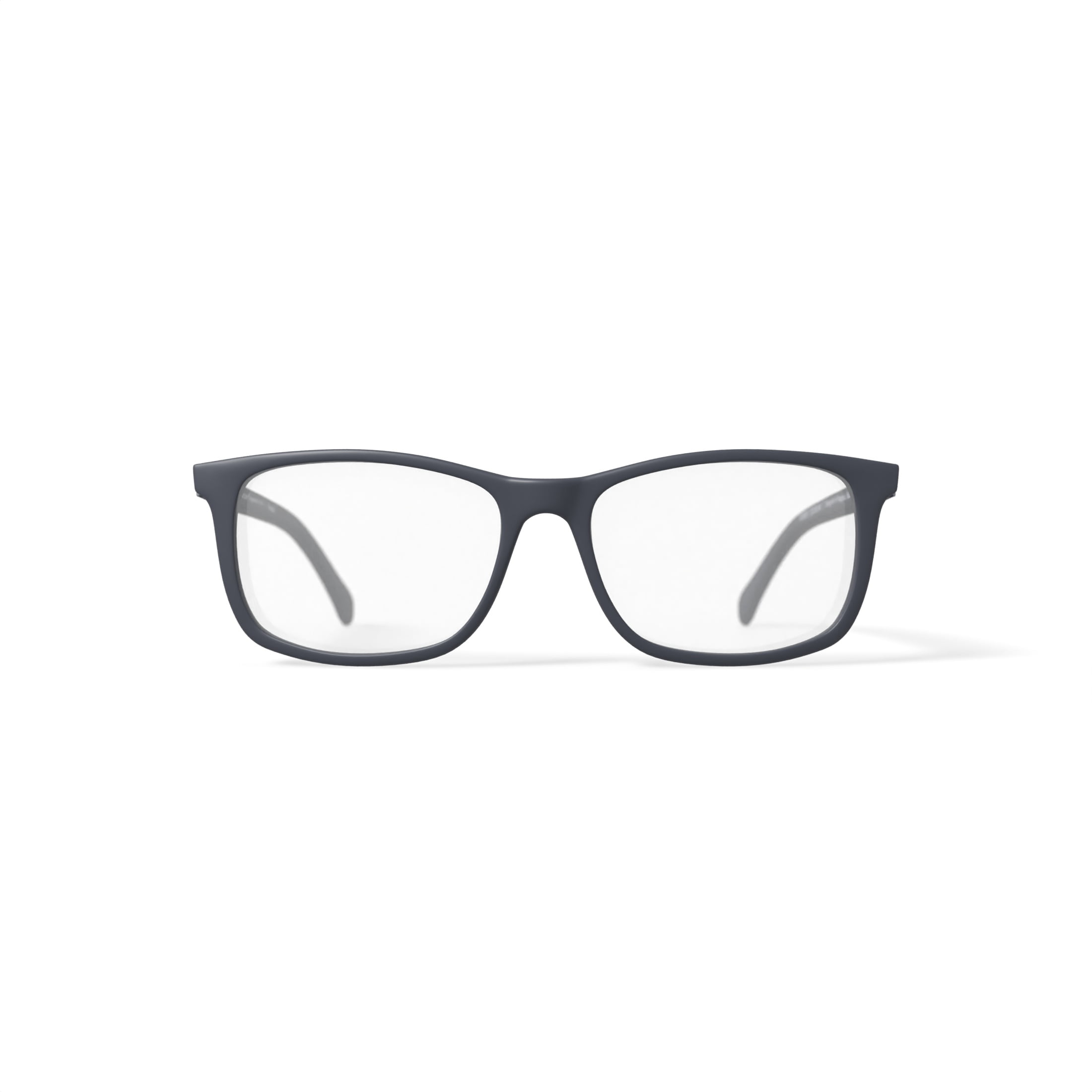 Karun Men's Corcovado Rectangular Prescription Eyeglasses with Case, Black