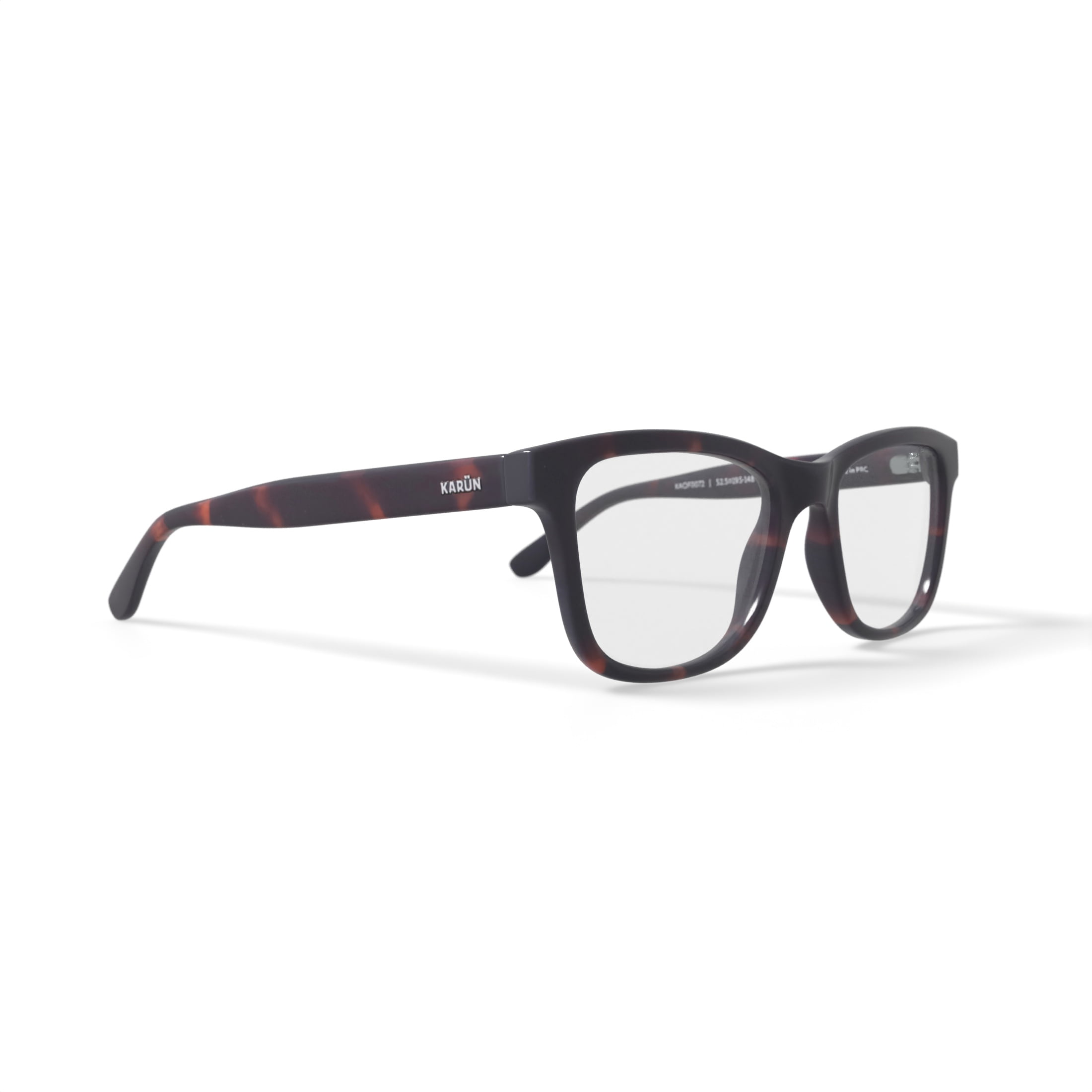 Karun Men's Puyehue Square Prescription Eyeglasses with Case, Brown Tortoise