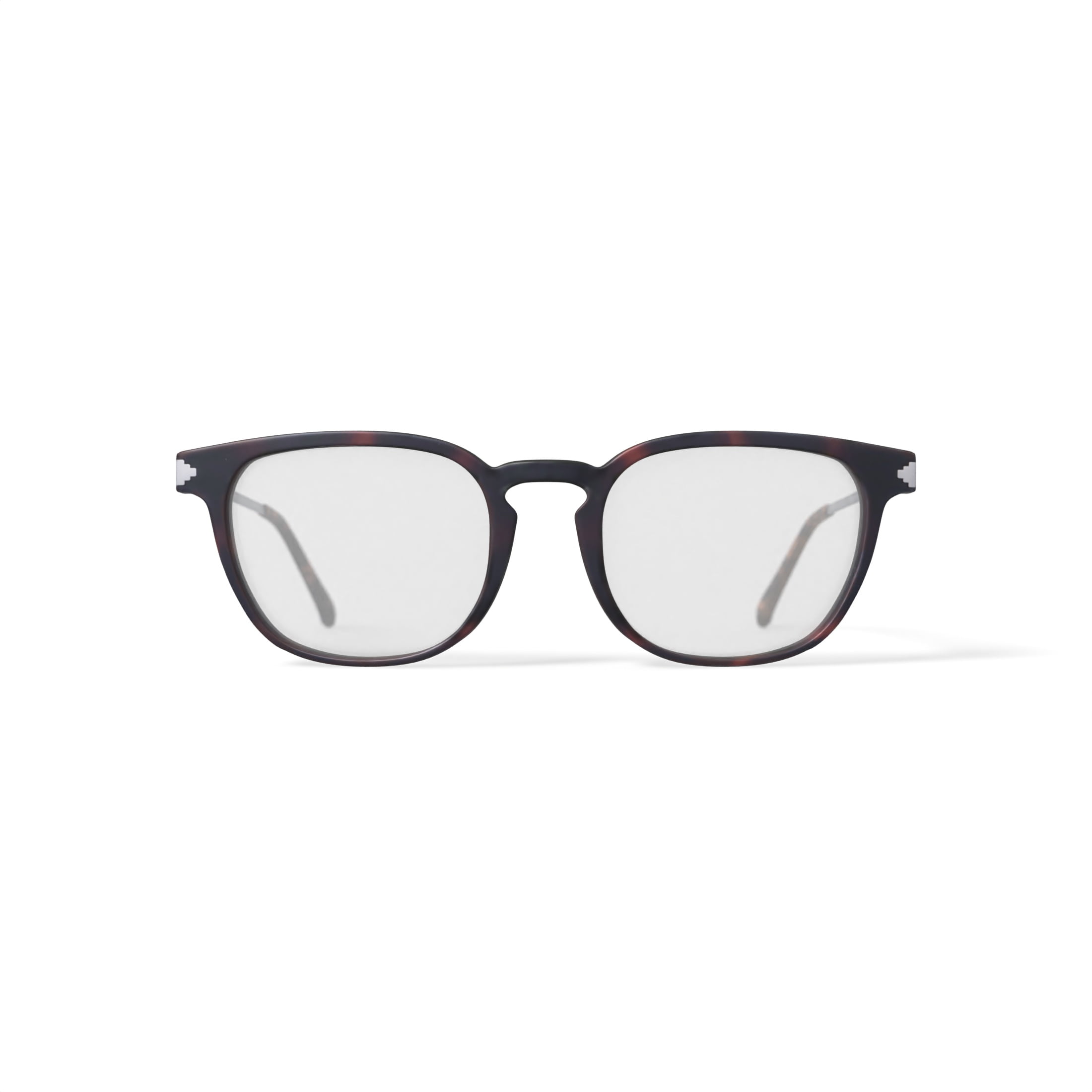 Karun Men's Vizcacha Square Prescription Eyeglasses with Case, Brown Tortoise