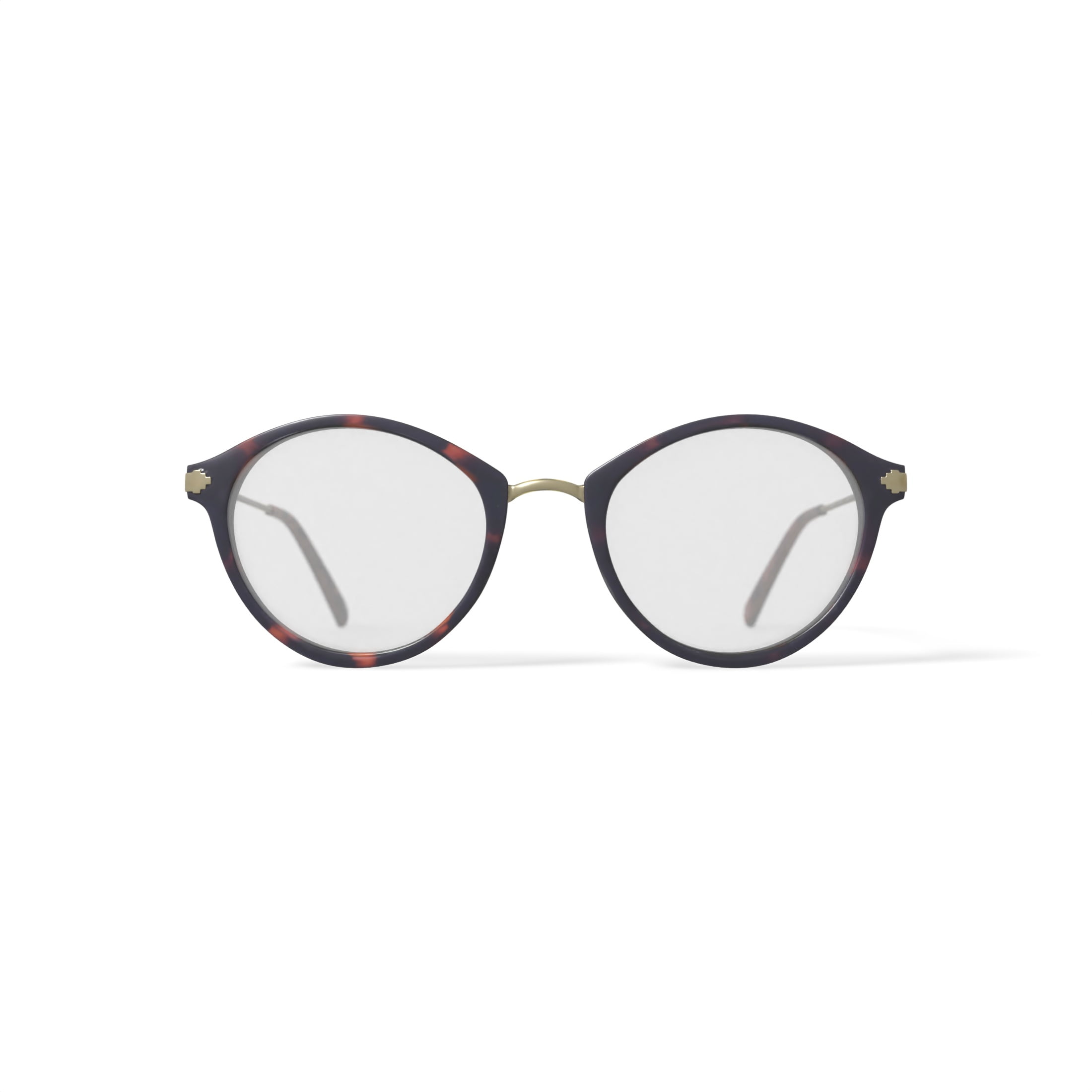 Karun Women's Orca Round Prescription Eyeglasses with Case, Brown Tortoise