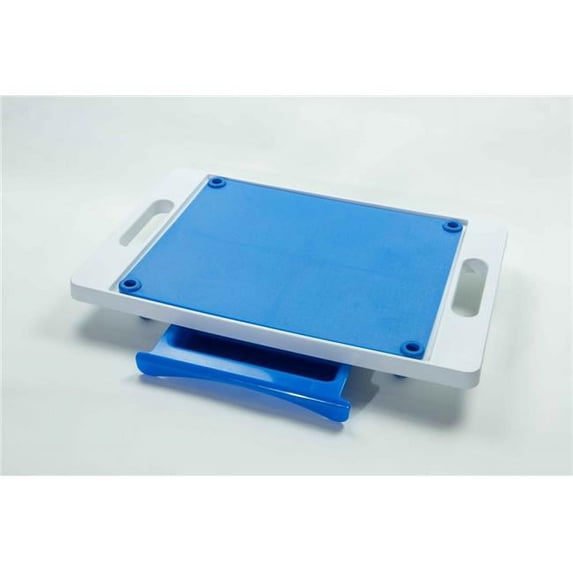 Karving King KK1 20 x 12 in. Dripless 2 in 1 System Cutting Board, Blue