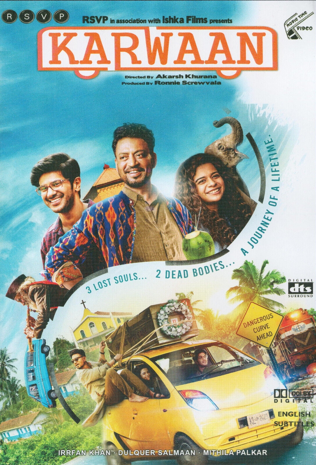 "Karwaan Hindi Movie Film DVD English Subtitles (NTSC All Region