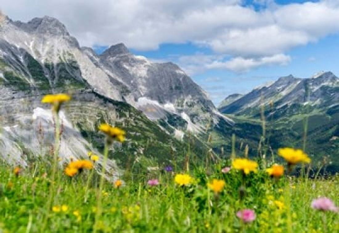Karwendel Mountain Range Canvas Art - Martin Zwick DanitaDelimont (37 x 25)