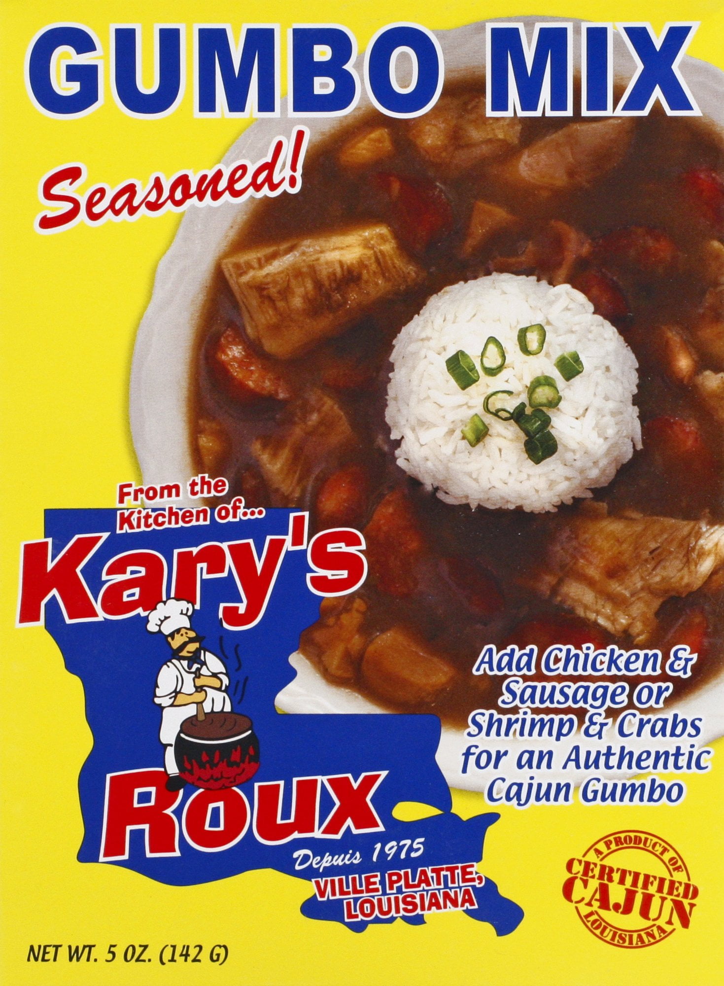 Kary's Roux Cajun Gumbo Dinner Mix, 5oz