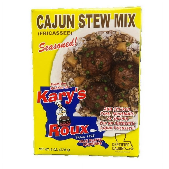 Kary's Roux Cajun Stew (Fricassee) Dinner Mix, 6 oz