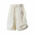thumbnail image 1 of Karymi Athletic Shorts for Women Solid Striped Side Detail Athletic Shorts, Elastic Drawstring High Waist Casual Bermuda Shorts, Quick Dry Shorts with Pockets Running Shorts for Women, 1 of 7