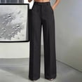 thumbnail image 1 of Karymi Biker Shorts Women High Waist Wide Leg Dress Pants, Casual Business Trousers with Pockets, Elegant Solid Color Straight Leg Suit Pants Workout Shorts Women, 1 of 6