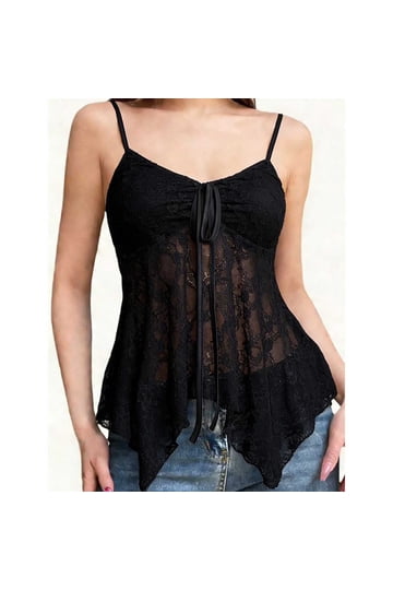 Shop Stylish Sheer Camisoles and Sleeveless Tops for Women Today