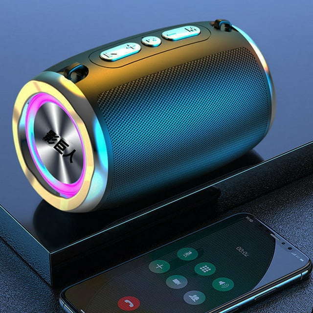 Karymi Bluetooth Speaker with HD Sound, Portable Wireless, for Home/Party/Outdoor/Beach, Electronic Gadgets, Birthday Gifts Intelligent Bluetooth Speaker Bluetooth Flash Deals Clearance
