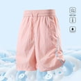 thumbnail image 1 of Karymi Jean Shorts Solid Striped Side Detail Athletic Shorts, Elastic Drawstring High Waist Casual Bermuda Shorts, Quick Dry Shorts with Pockets Women's Clothing, 1 of 7