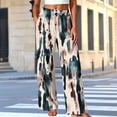 thumbnail image 1 of Karymi Jeans for Women Unisex Printed Casual Lounge Pants, Elastic Waist with Adjustable Drawstring Loose Straight Long Home Trousers with Side Pockets Workout Shorts Women, 1 of 5