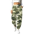 thumbnail image 1 of Karymi Jeans for Women Camo Printed Joggers, Elastic Drawstring Waist Sweatpants with Hand Pockets, Elastic Cuffed Ankle Daily Sports Pants, 1 of 9