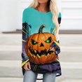 thumbnail image 1 of Karymi Shirts for Women Halloween Full Print Raglan Long Sleeve Tunic Tee, Casual Scoop Neck Loose Pullover Womens Tops, 1 of 5