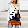 thumbnail image 1 of Karymi Shirts for Women Halloween Full Print Raglan Long Sleeve Tunic Tee, Casual Scoop Neck Loose Pullover Womens Tops, 1 of 5