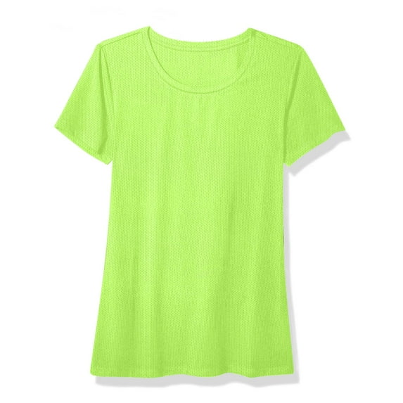 Karymi Summer Tops for Women 2026 Fashion round Neck quick dry T Shirts Lounge Short Sleeve Solid Color Shirts plus size Tops for women